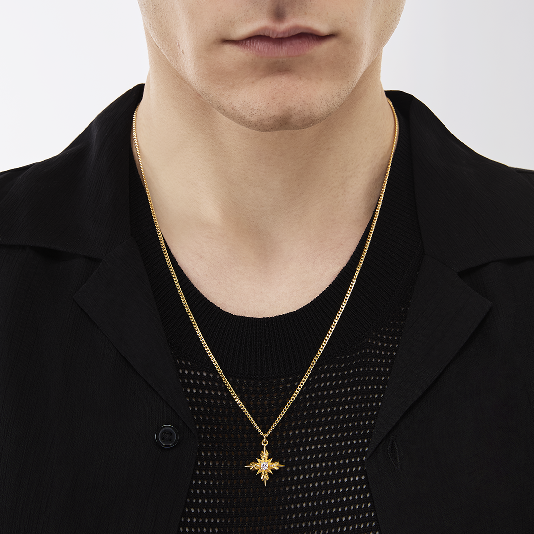 Gioiello in oro giallo Collana Geometrica Emanuele bicocchi