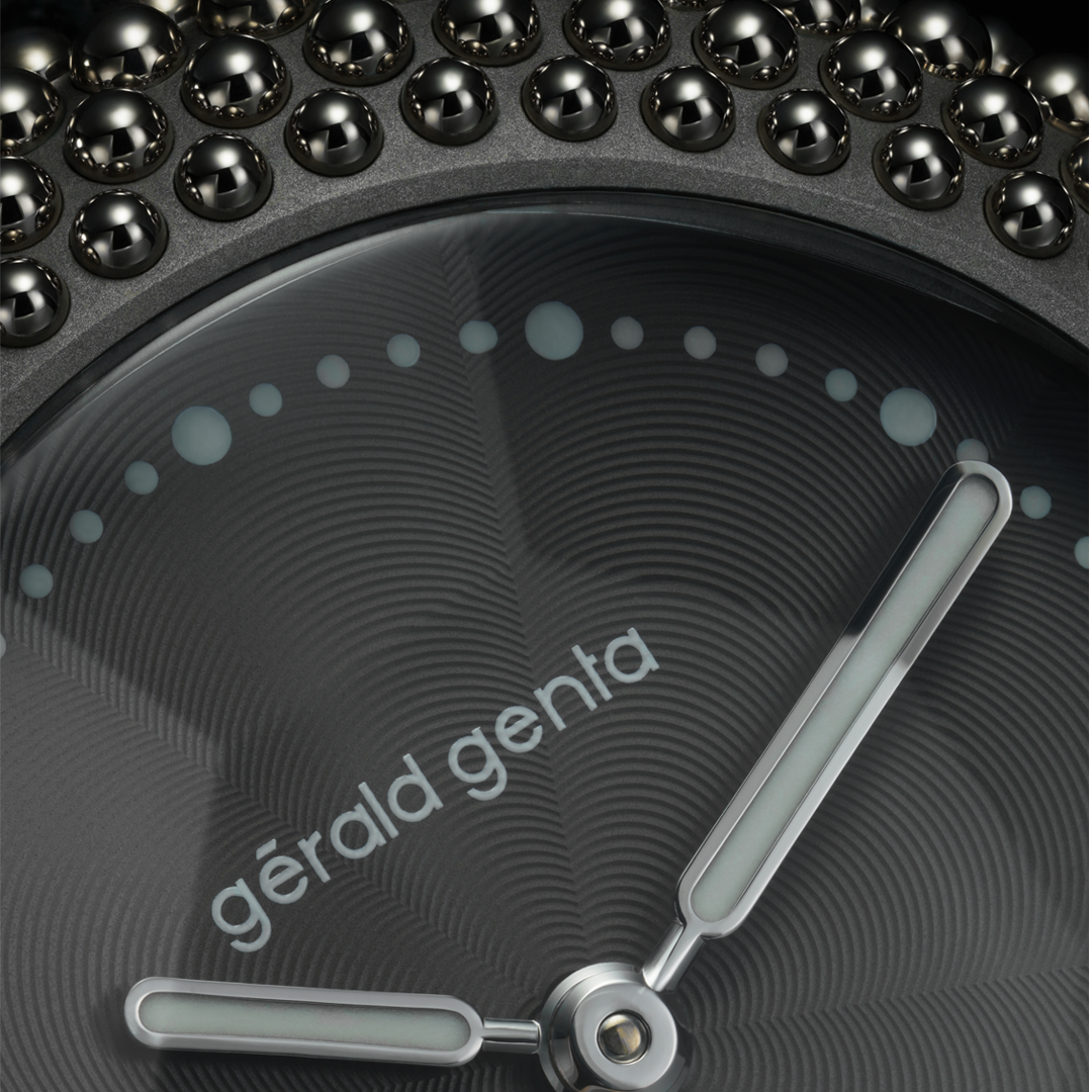 Watch in white gold & titanium GENTISSIMA Oursin Gerald genta