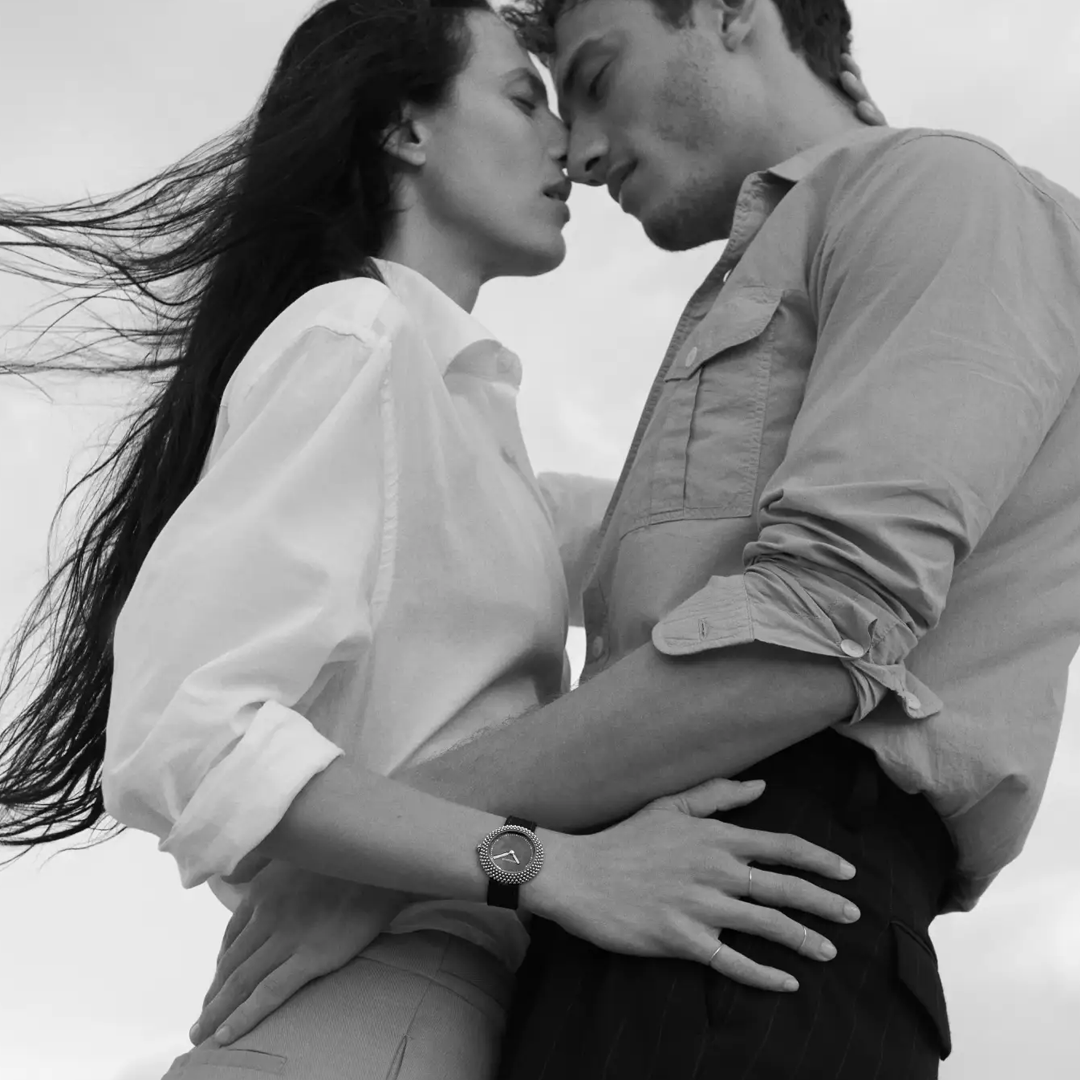 Watch in white gold & titanium GENTISSIMA Oursin Gerald genta