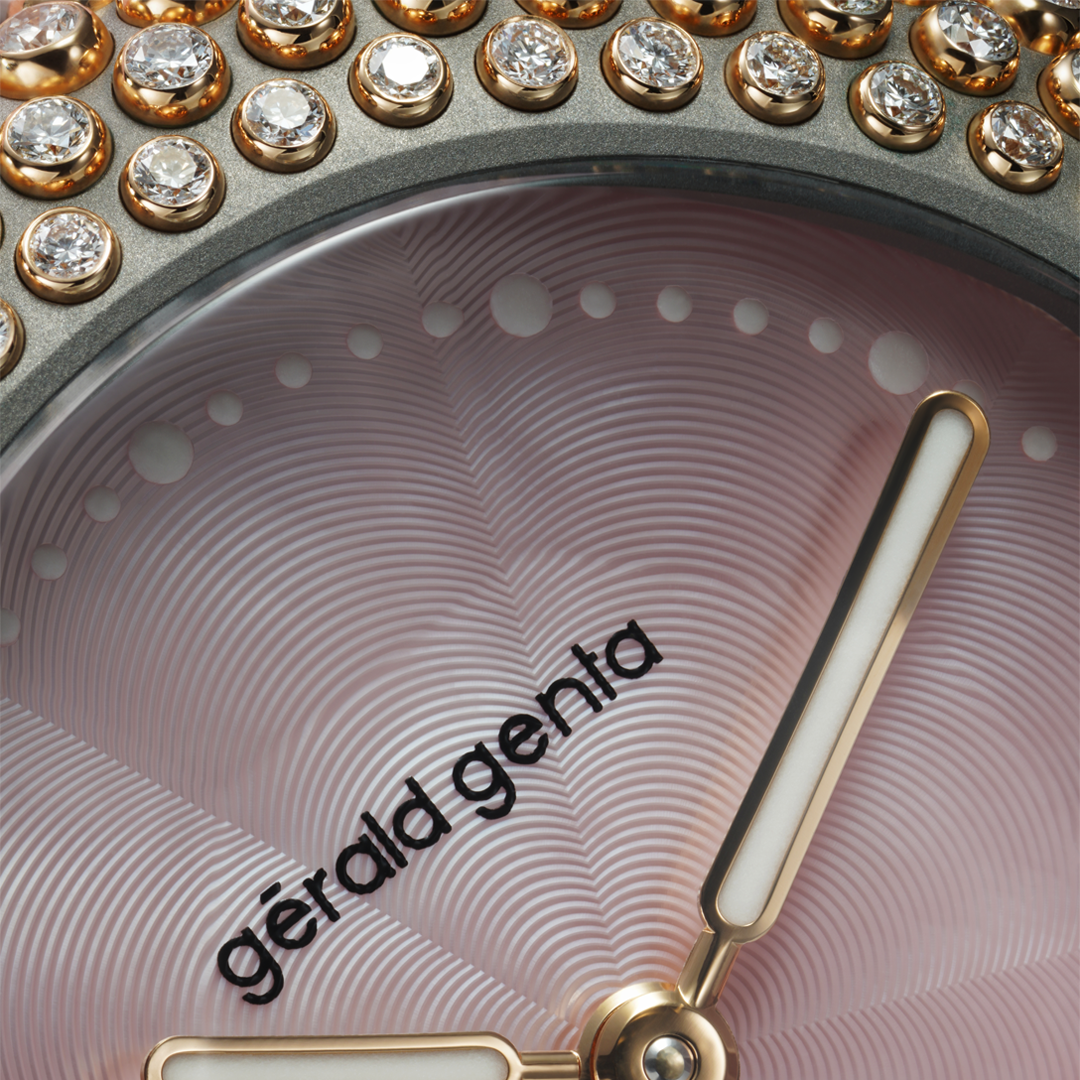 Watch in yellow gold & titanium GENTISSIMA Oursin Gerald genta