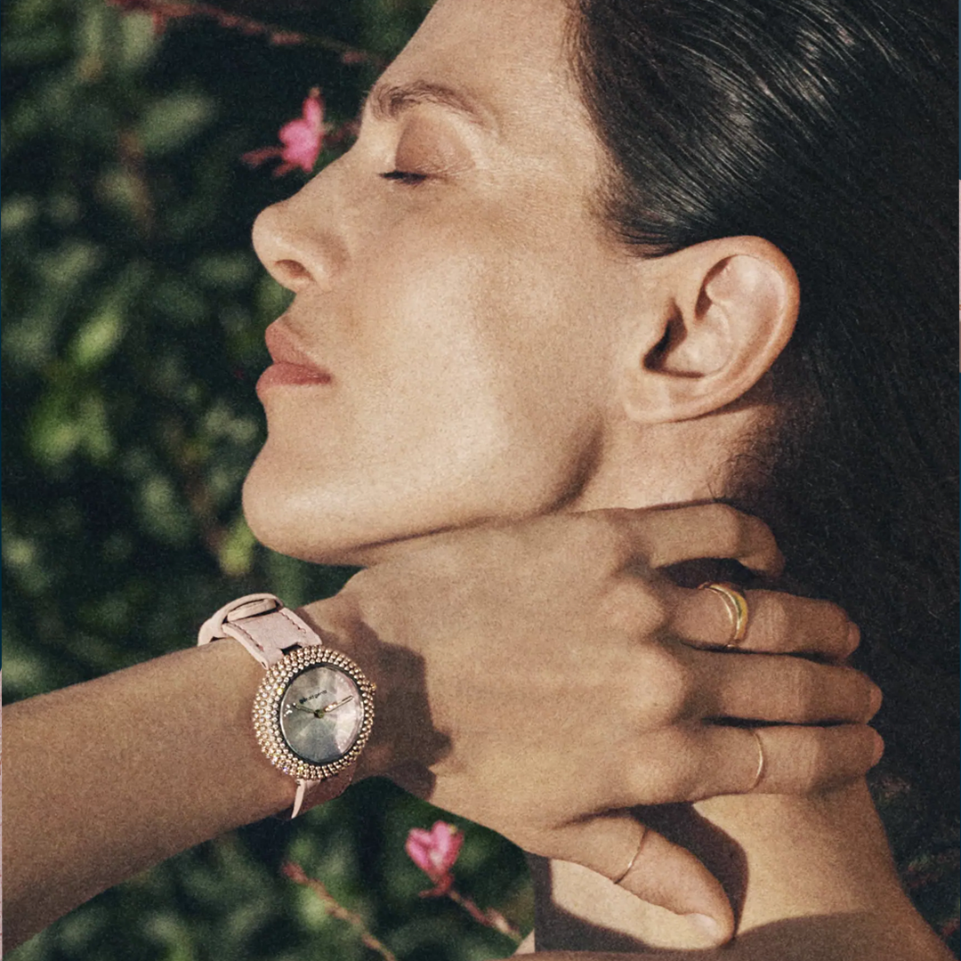 Watch in yellow gold & titanium GENTISSIMA Oursin Gerald genta