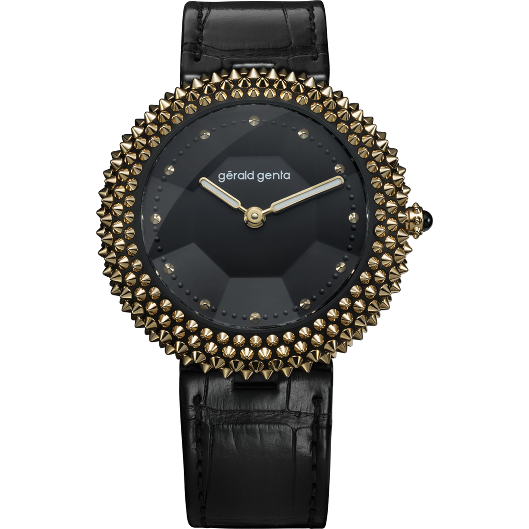 Watch in yellow gold & titanium GENTISSIMA Oursin Gerald genta