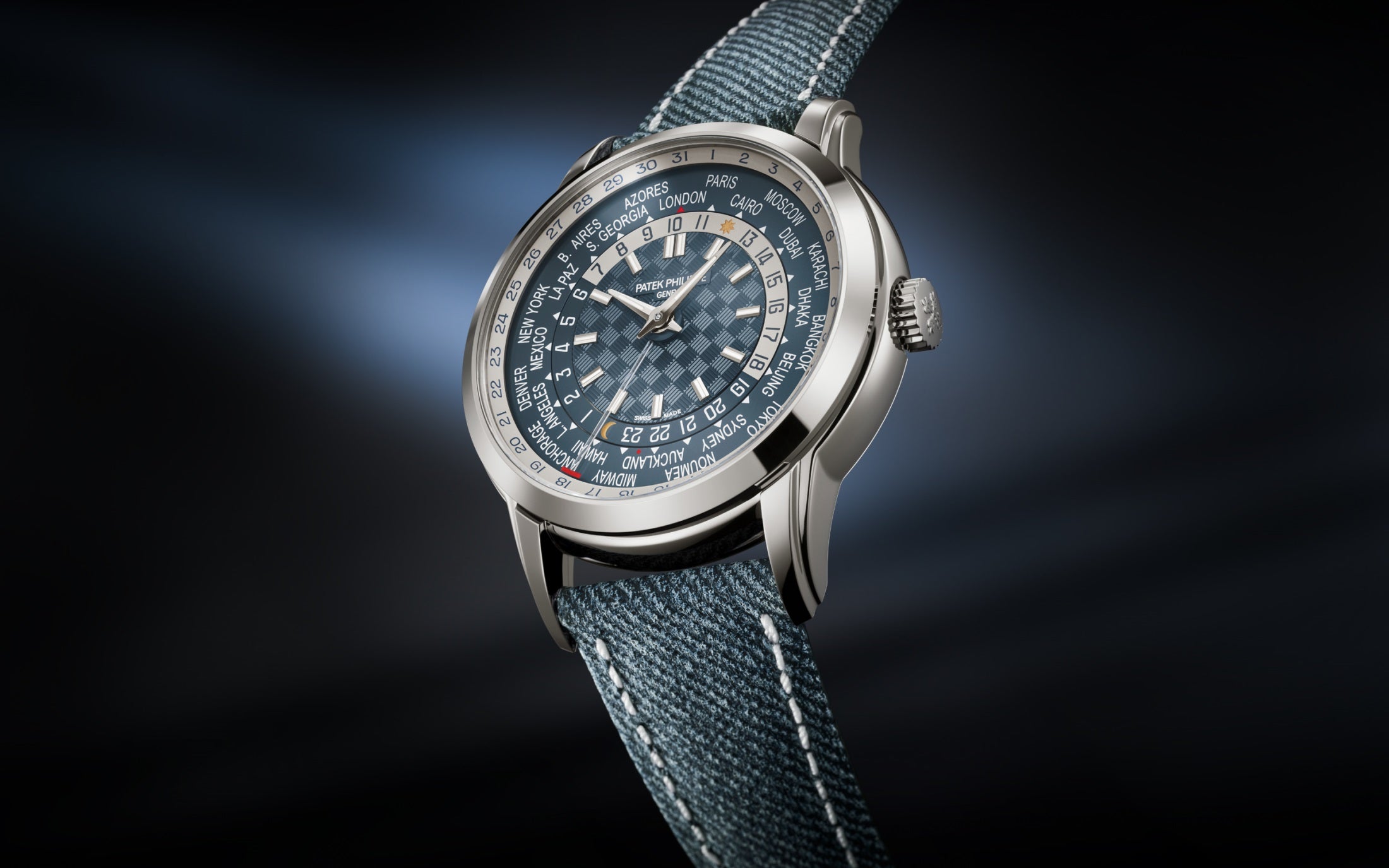 Orologio in oro bianco Complicazioni - Ora Universale Patek philippe