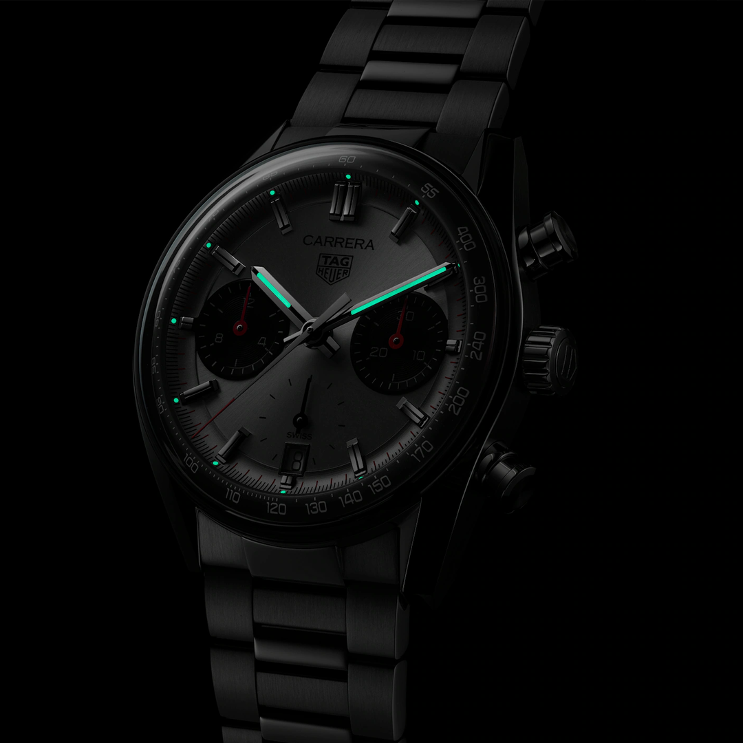 Orologio in acciaio Carrera Chronograph Tag heuer