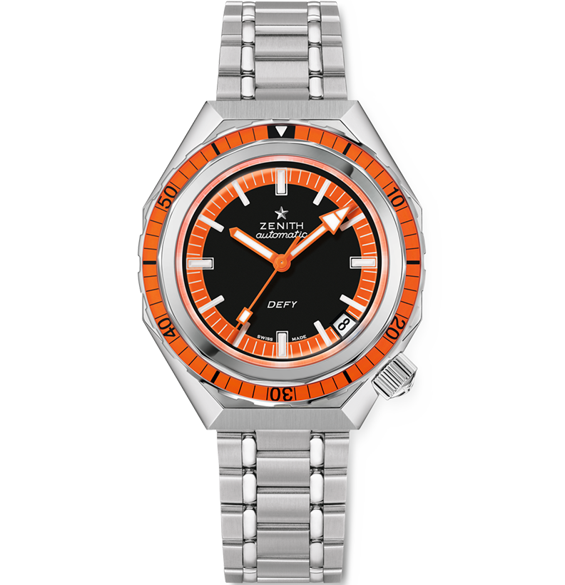 Watch in steel DEFY Revival Zenith