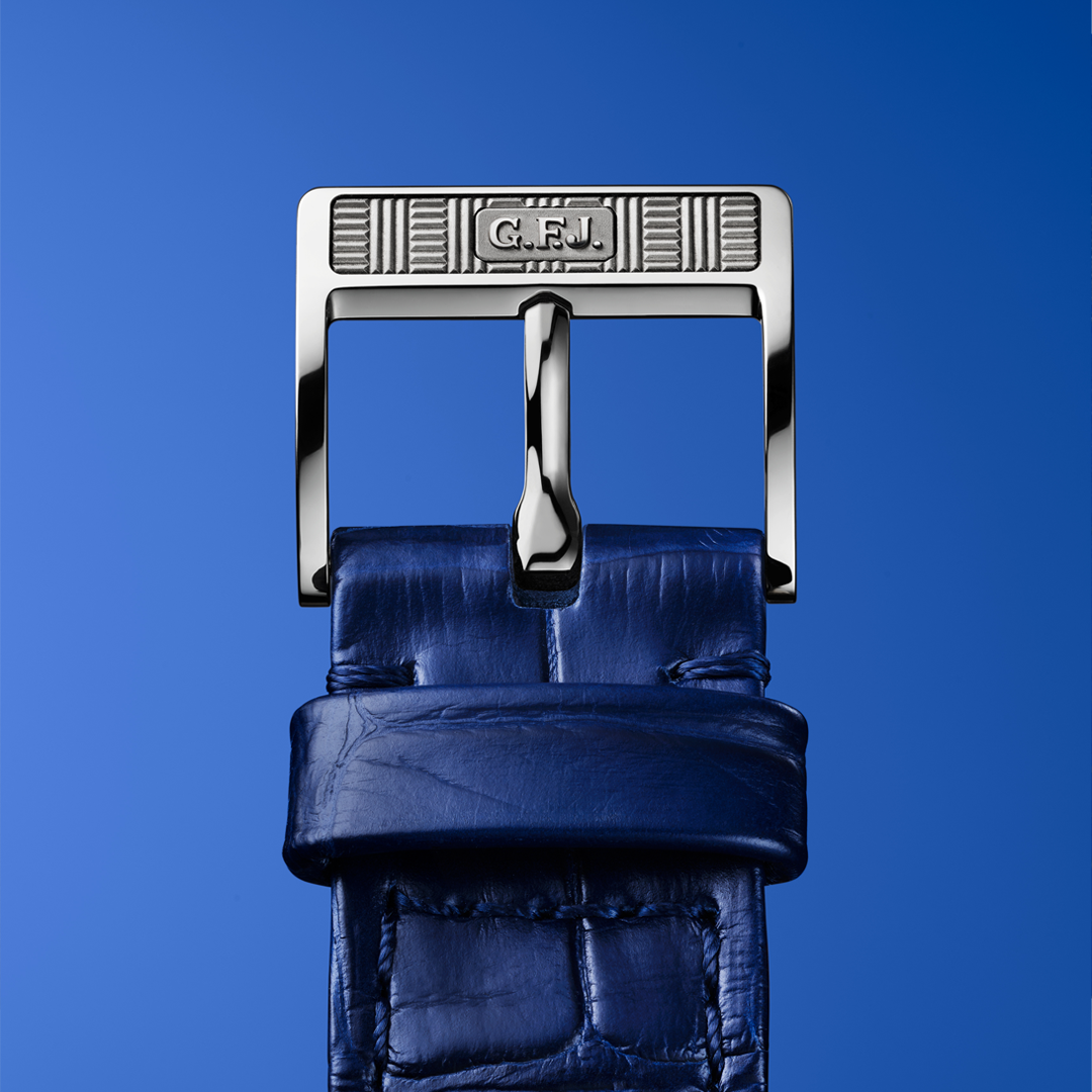 Watch in platinum G.F.J. calibre 135 Zenith