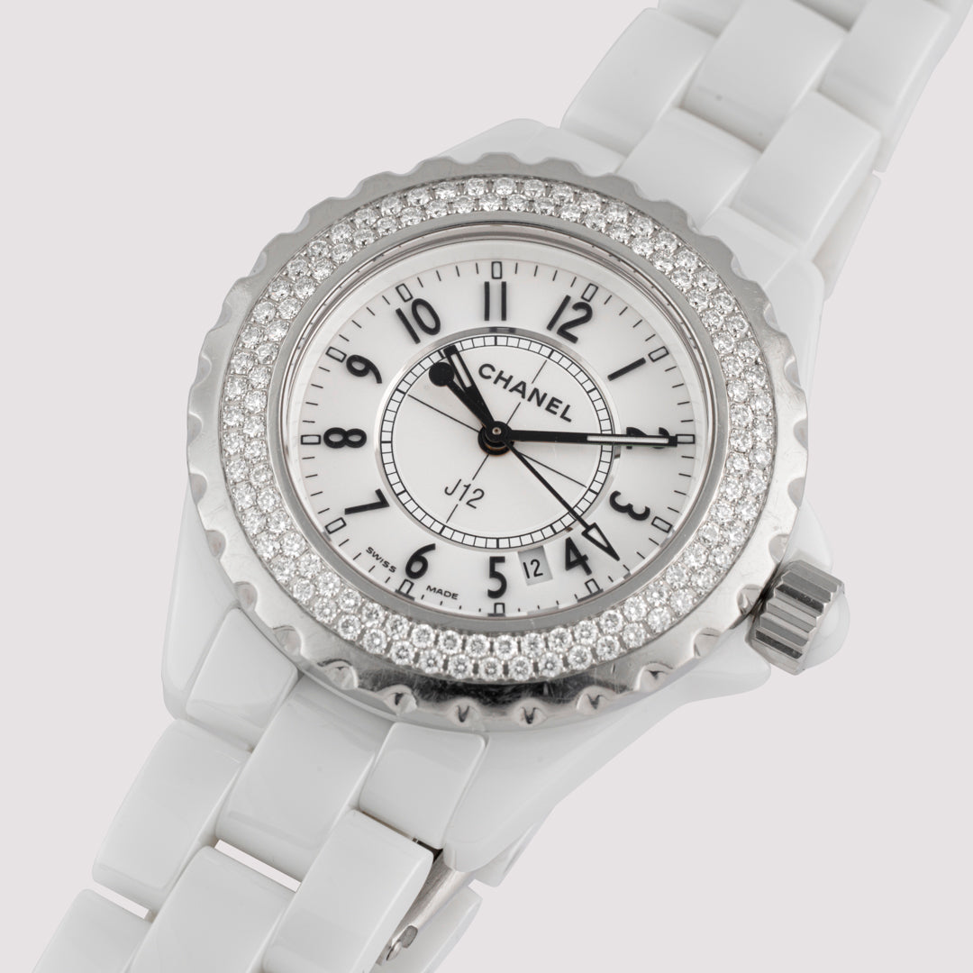 Orologio in gold and diamonds J12 Chanel