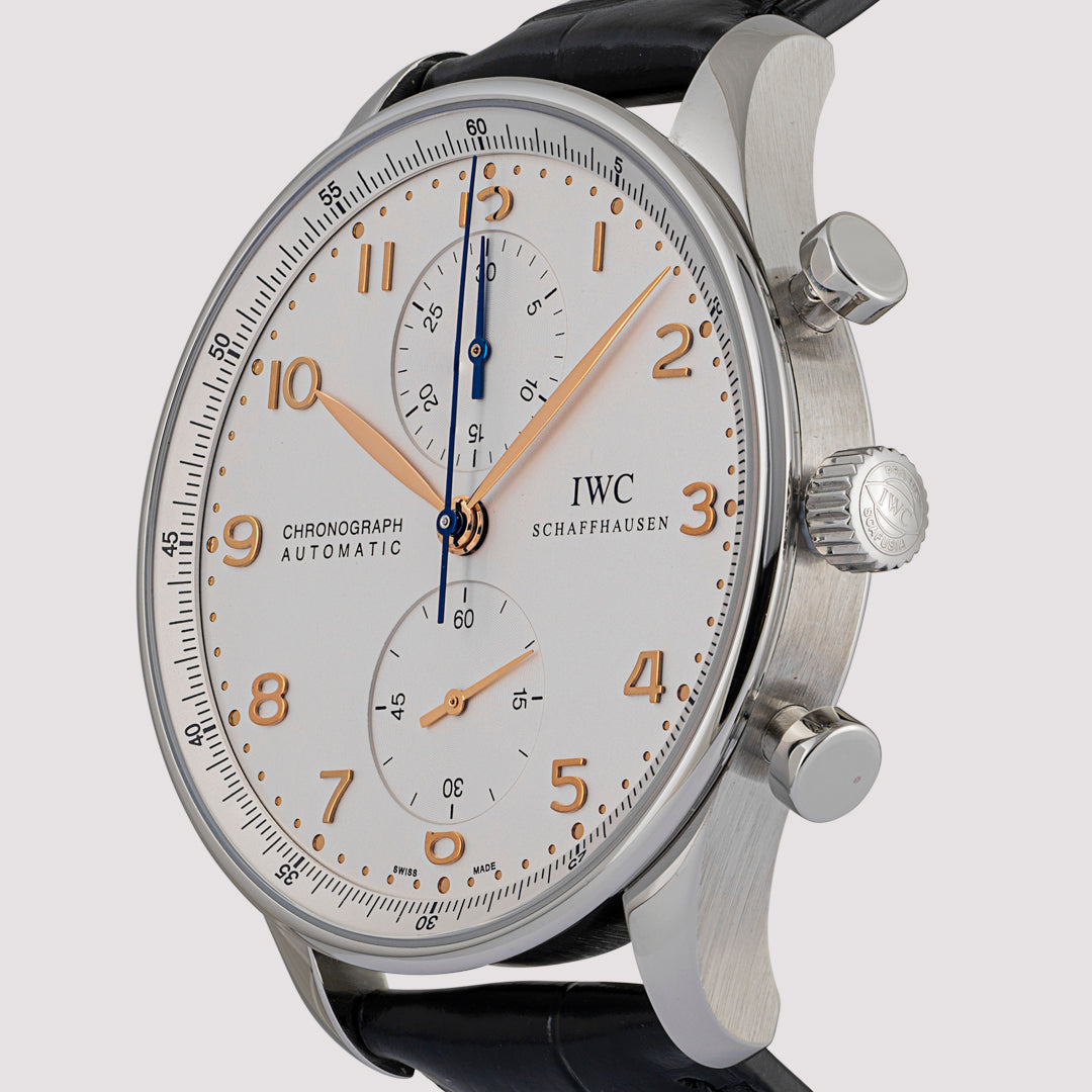 Orologio in acciaio Portoghese Chrono Iwc