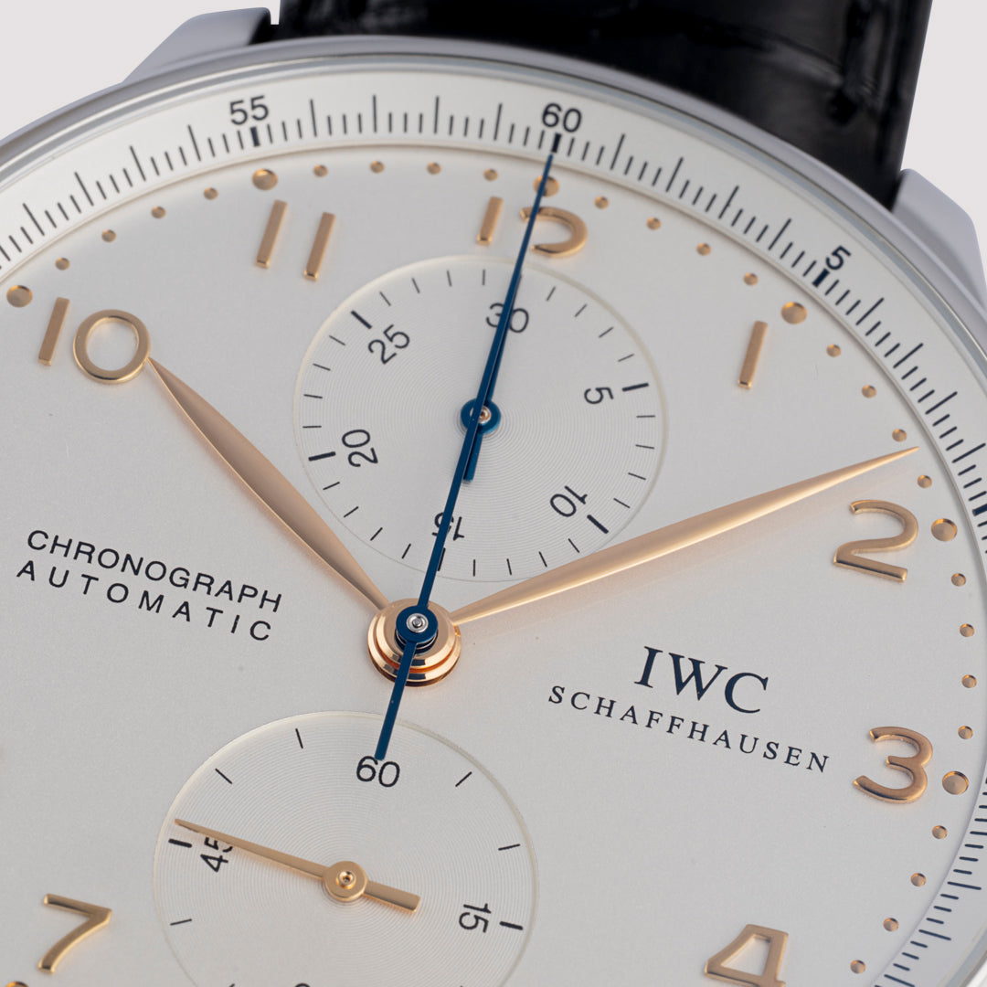Orologio in acciaio Portoghese Chrono Iwc