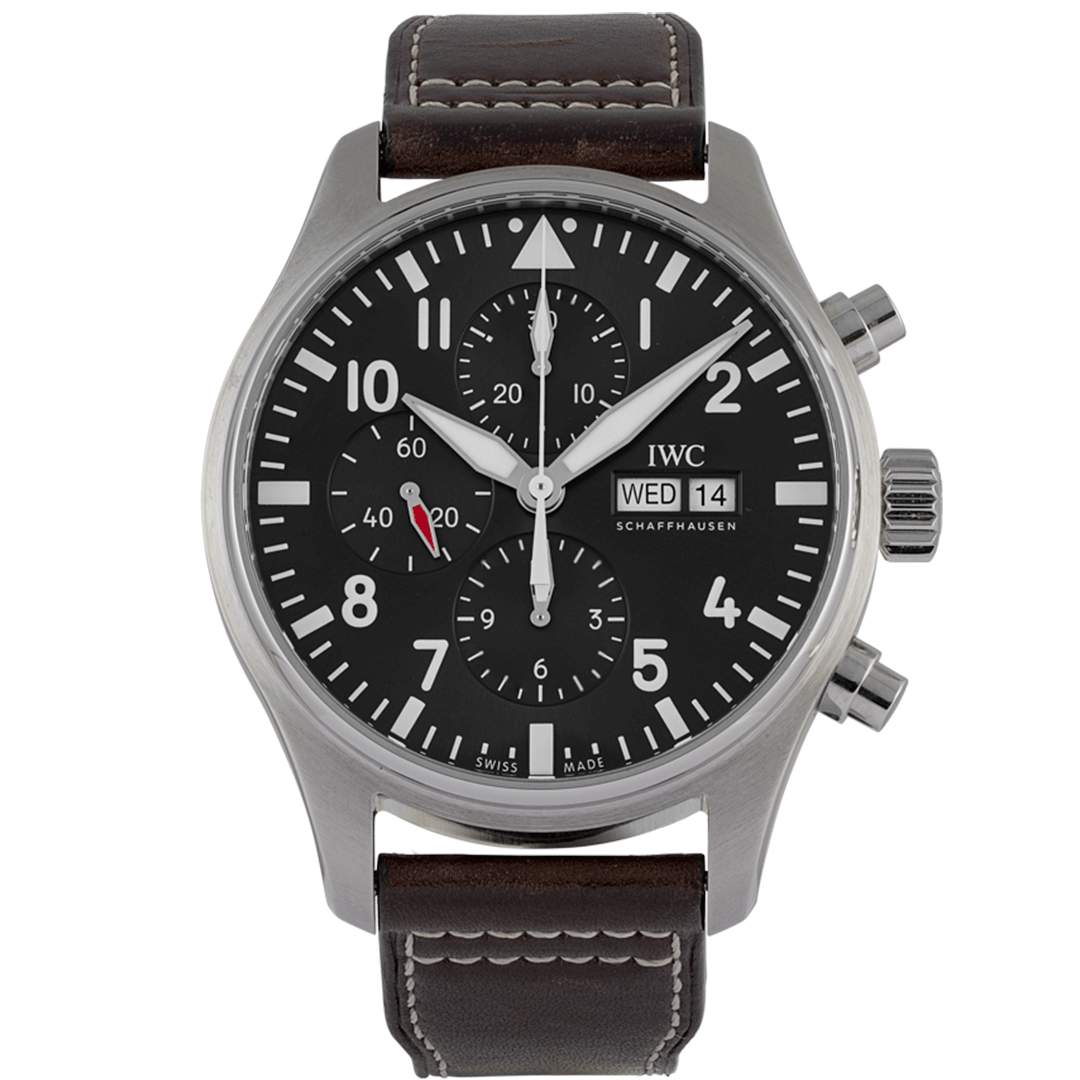 Orologio in acciaio Pilot’s Watch Chronograph Edition «Le Petit Prince» Iwc