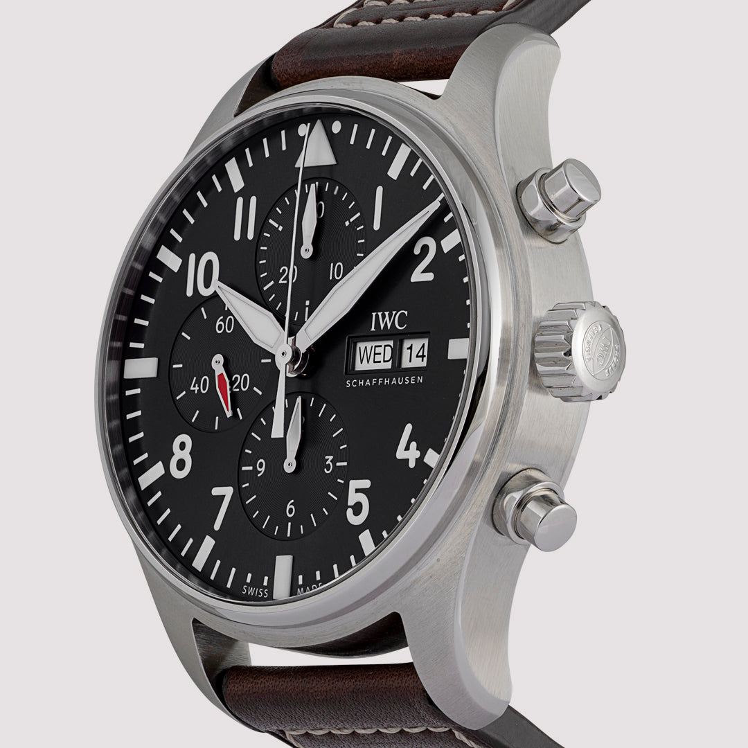 Orologio in acciaio Pilot’s Watch Chronograph Edition «Le Petit Prince» Iwc