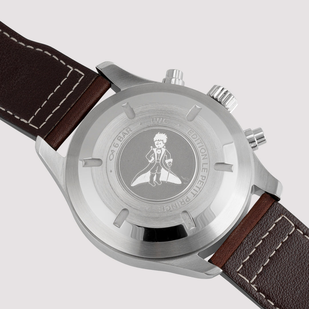 Orologio in acciaio Pilot’s Watch Chronograph Edition «Le Petit Prince» Iwc