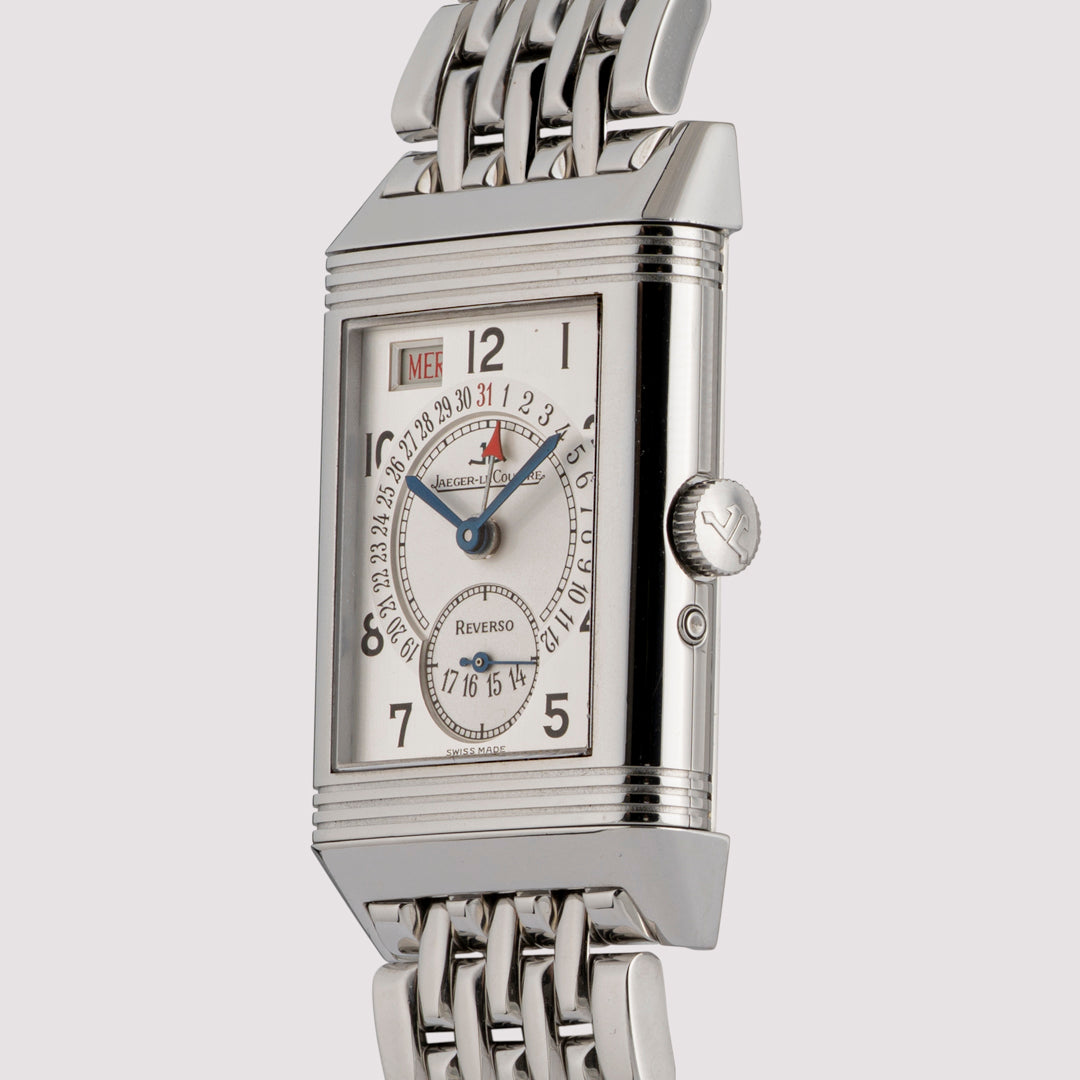Orologio in acciaio Reverso Grande Taille Day Date Jaeger-lecoultre