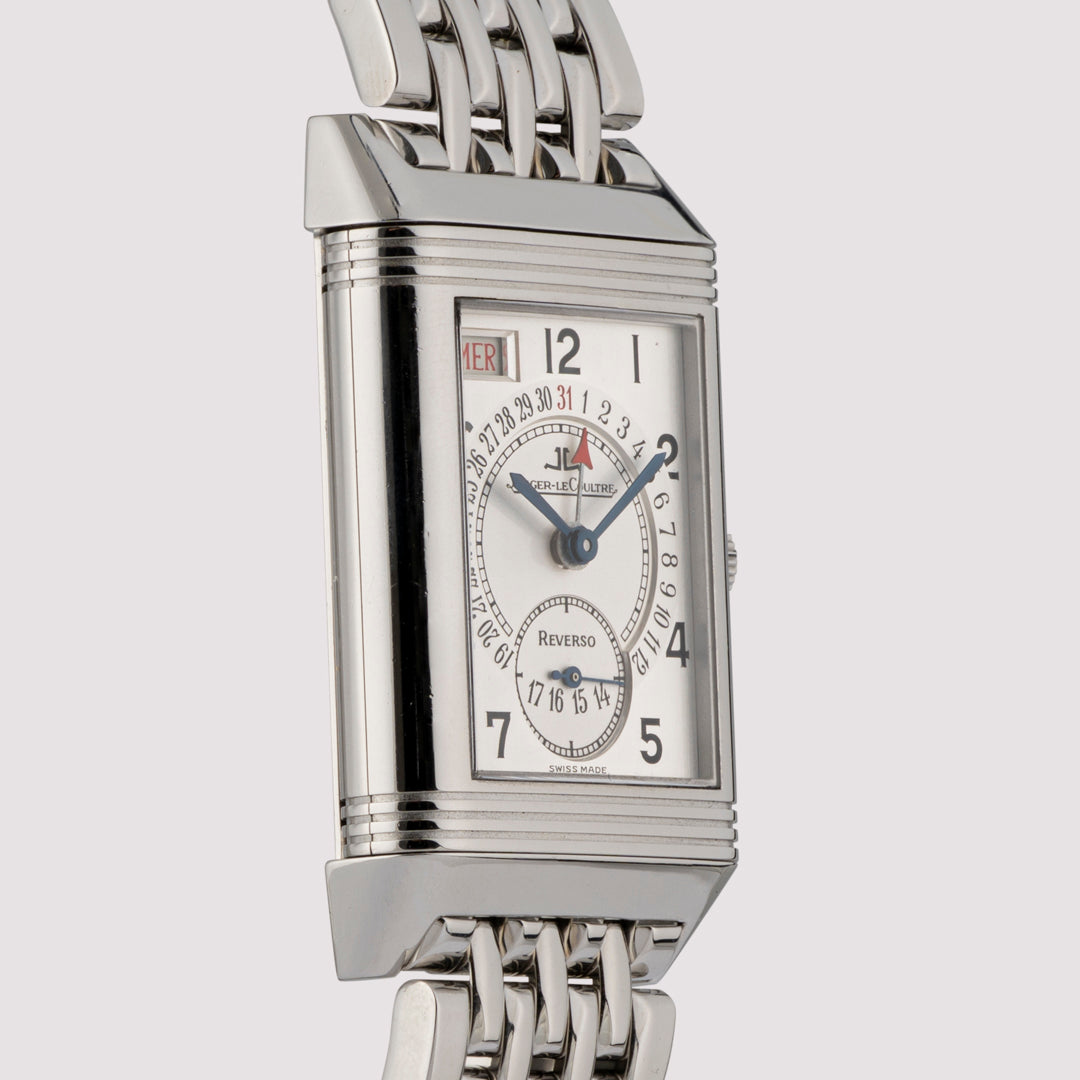Orologio in steel Reverso Grande Taille Day Date Jaeger-lecoultre