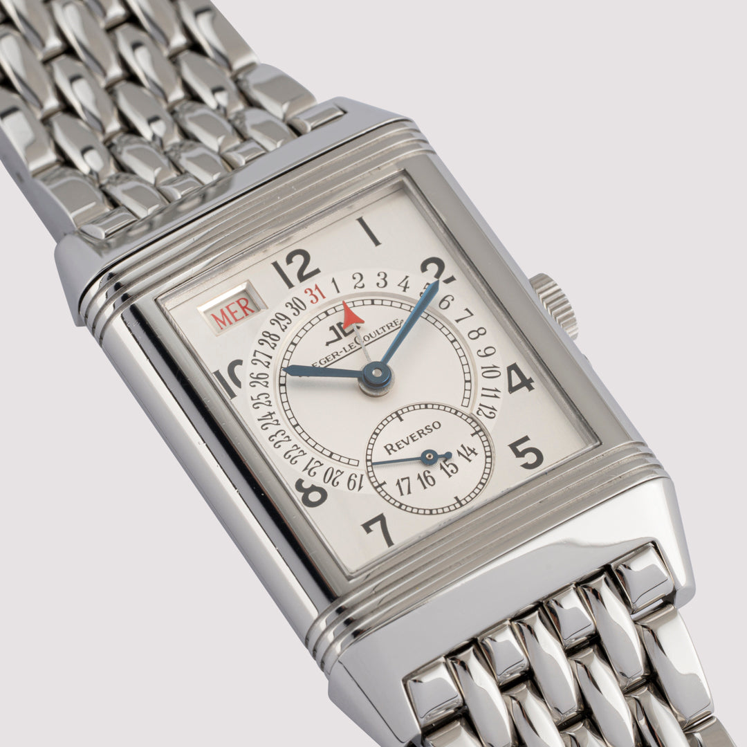 Orologio in steel Reverso Grande Taille Day Date Jaeger-lecoultre
