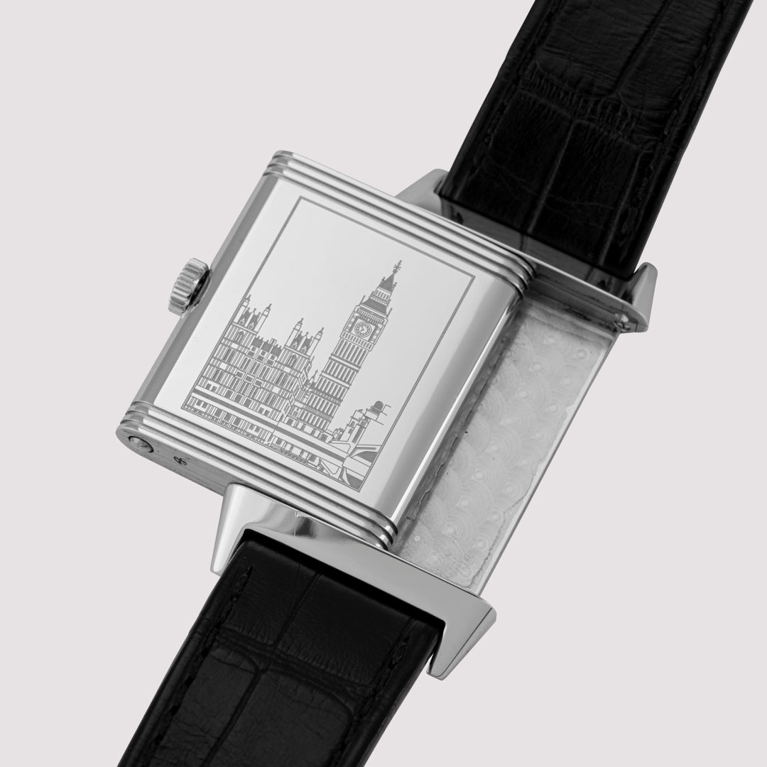 Orologio in acciaio Grande Reverso Tribute to 1931 London Flagship Jaeger-lecoultre