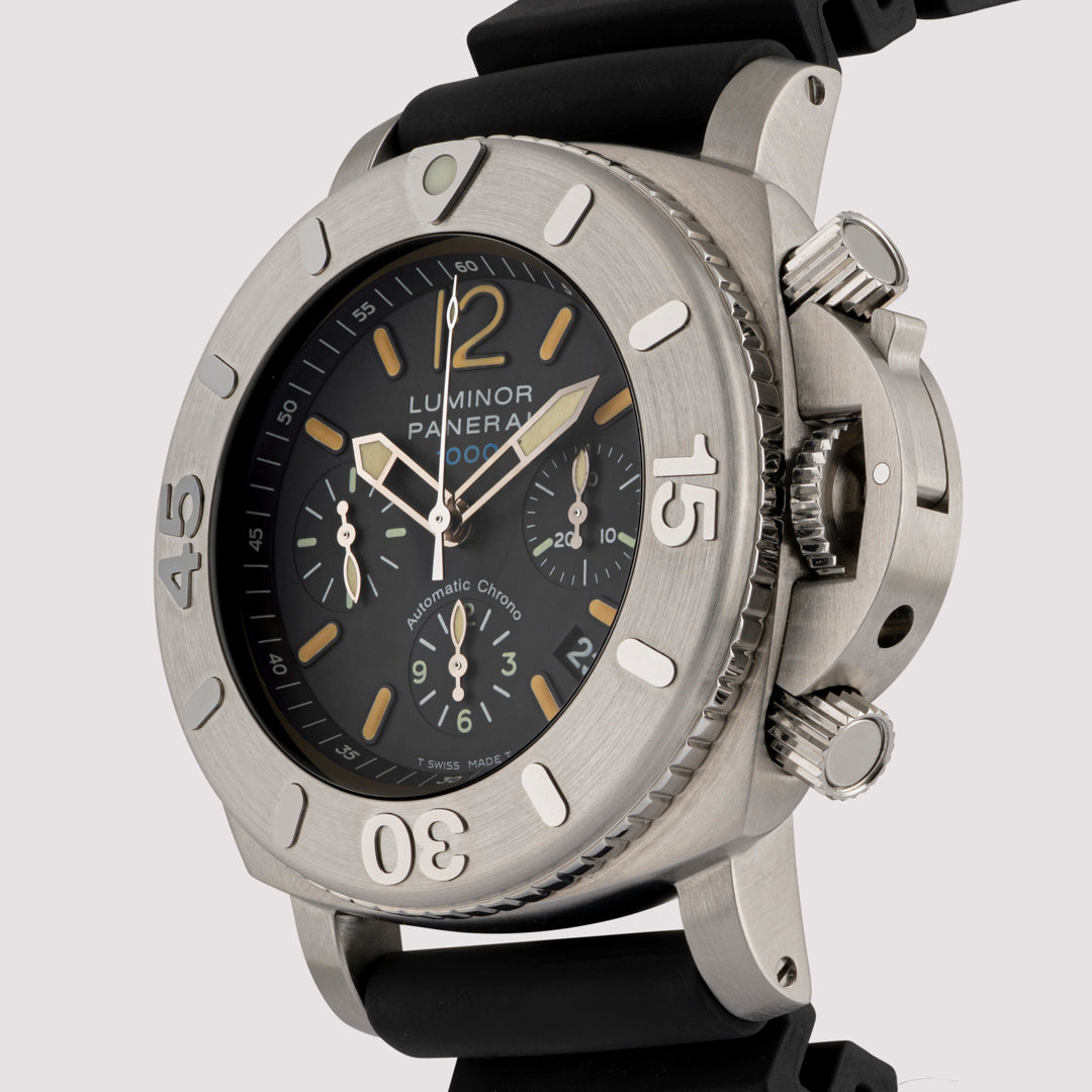 Orologio in steel Luminor Submersible 1950 Chronograph Panerai