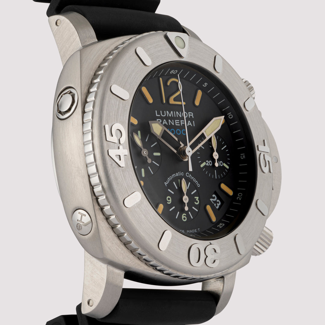 Orologio in acciaio Luminor Submersible 1950 Chrono Panerai