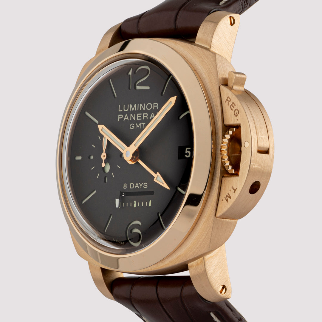 Orologio in oro rosa Luminor 1950 8 Giorni GMT Panerai