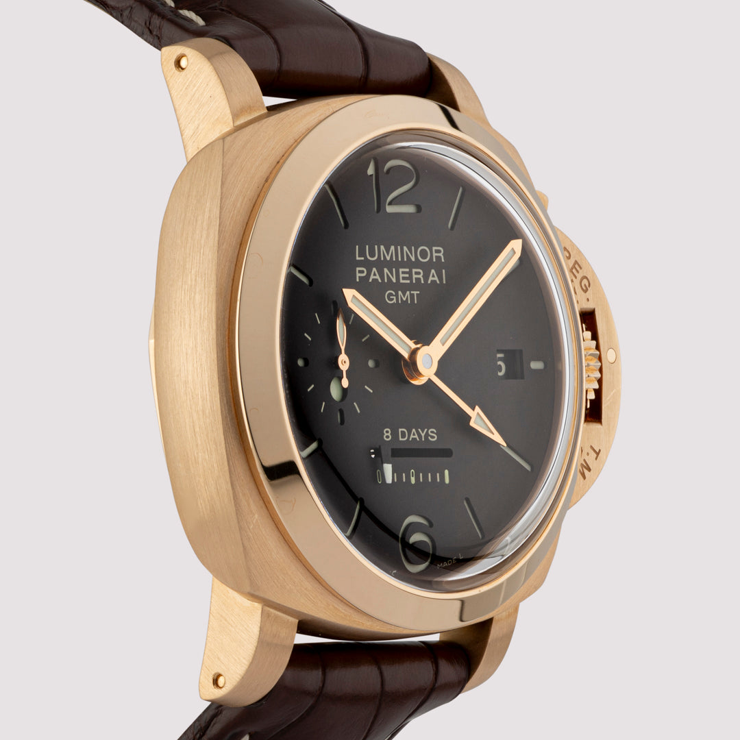 Orologio in oro rosa Luminor 1950 8 Giorni GMT Panerai