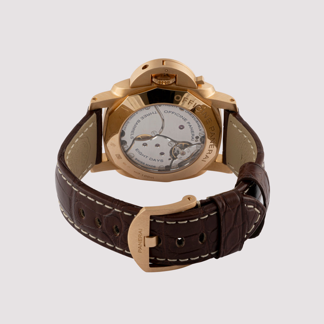 Orologio in oro rosa Luminor 1950 8 Giorni GMT Panerai