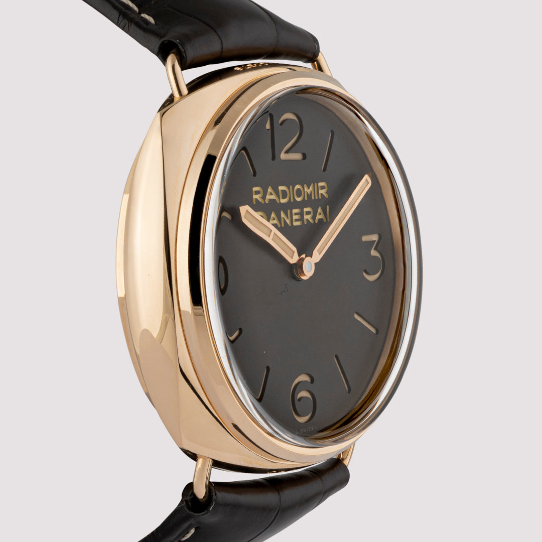 Orologio in oro rosa Radiomir 3 Giorni Panerai