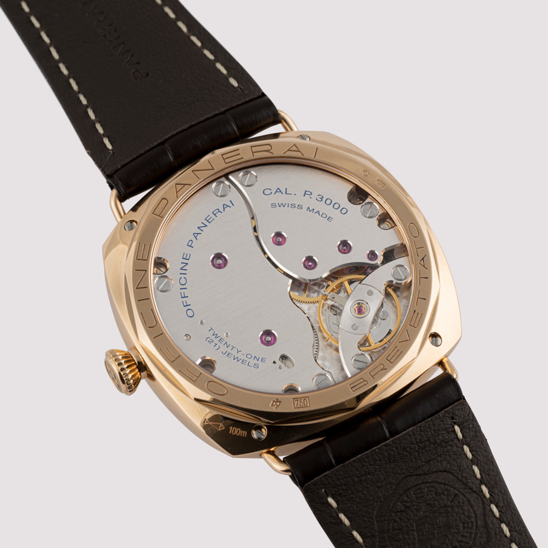 Orologio in oro rosa Radiomir 3 Giorni Panerai