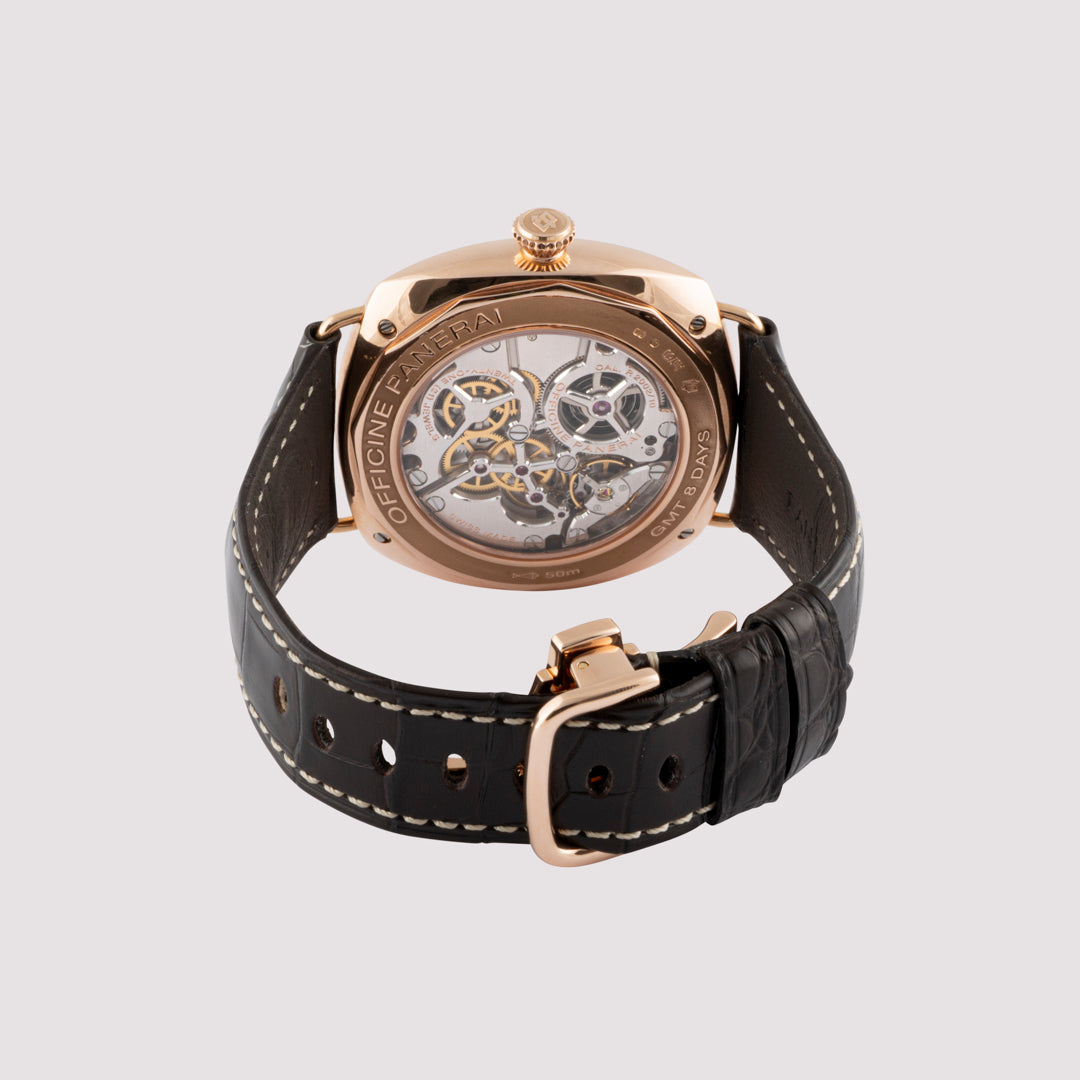 Orologio in oro rosa Radiomir 8 Giorni GMT Panerai