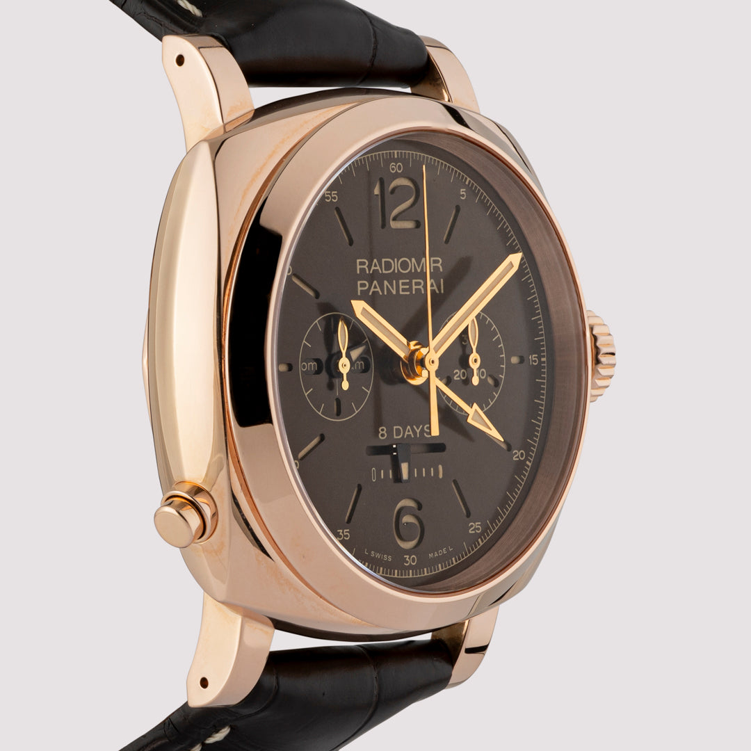 Orologio in rose gold Radiomir 1940 Monopusher Chronograph 8 Days GMT Panerai