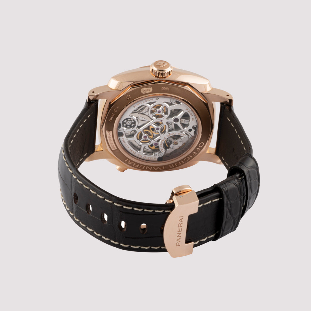 Orologio in oro rosa Radiomir 1940 Cronografo Monopulsante 8 Giorni GMT Panerai