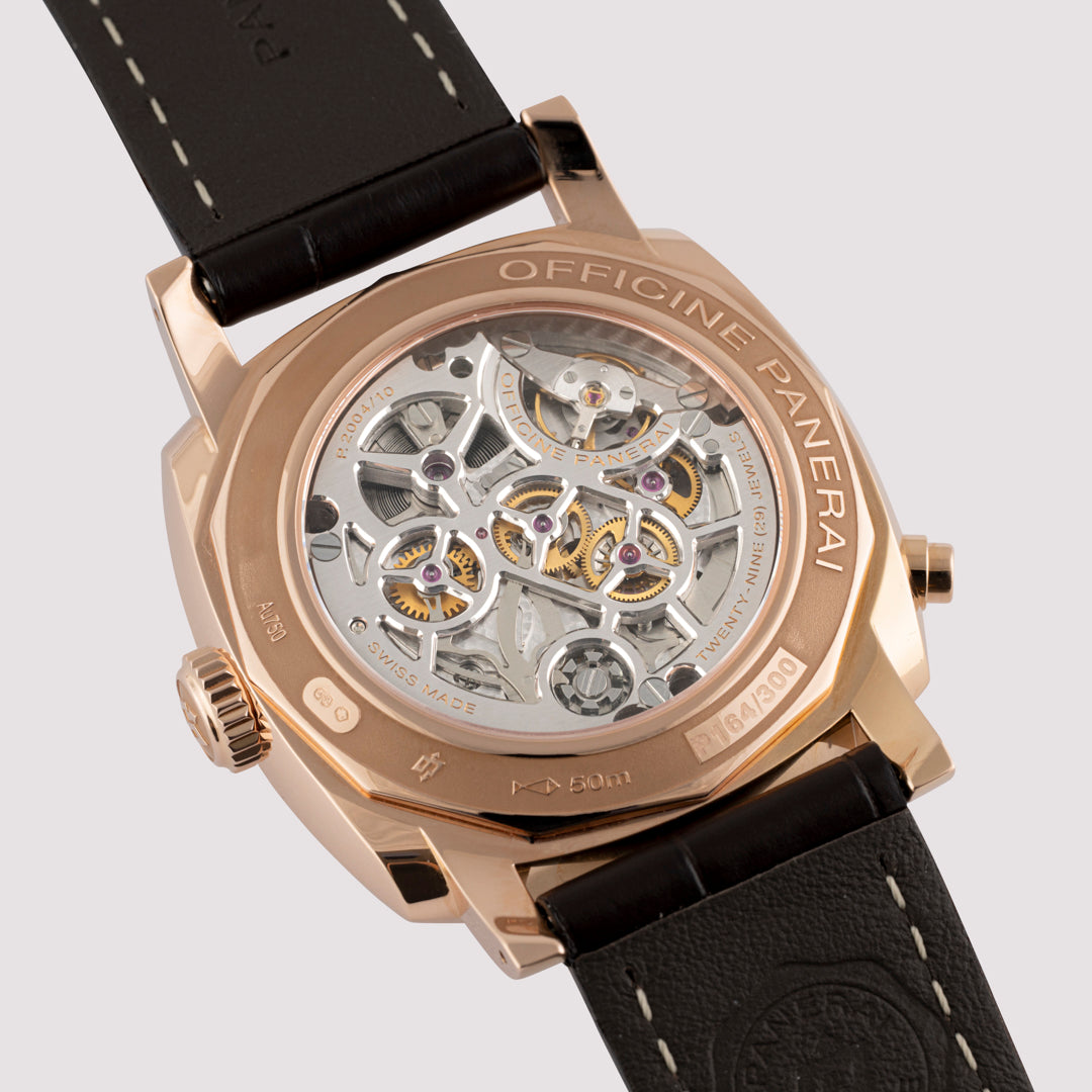 Orologio in oro rosa Radiomir 1940 Cronografo Monopulsante 8 Giorni GMT Panerai