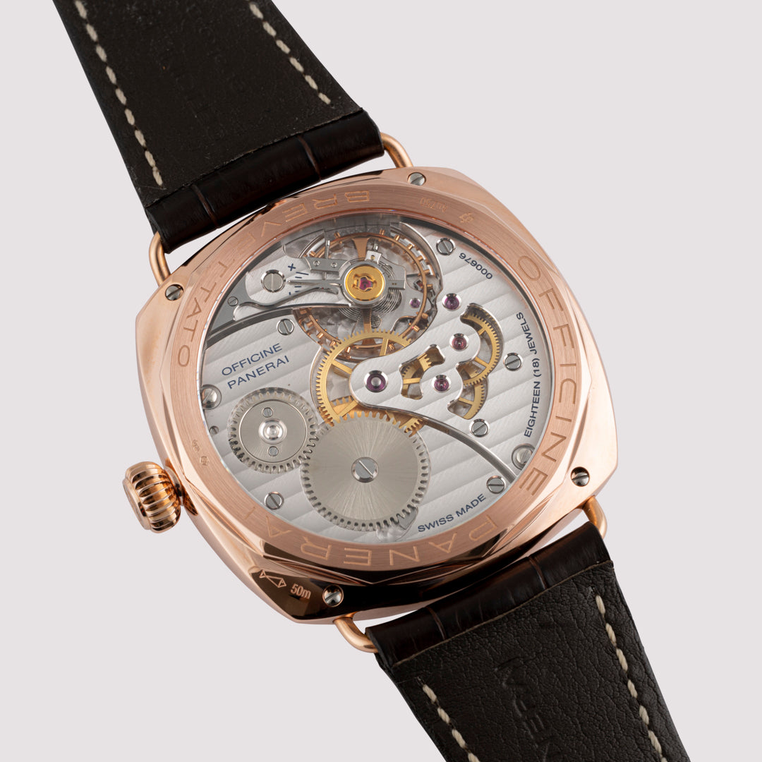 Orologio in oro rosa Radiomir Riserva di Carica Panerai
