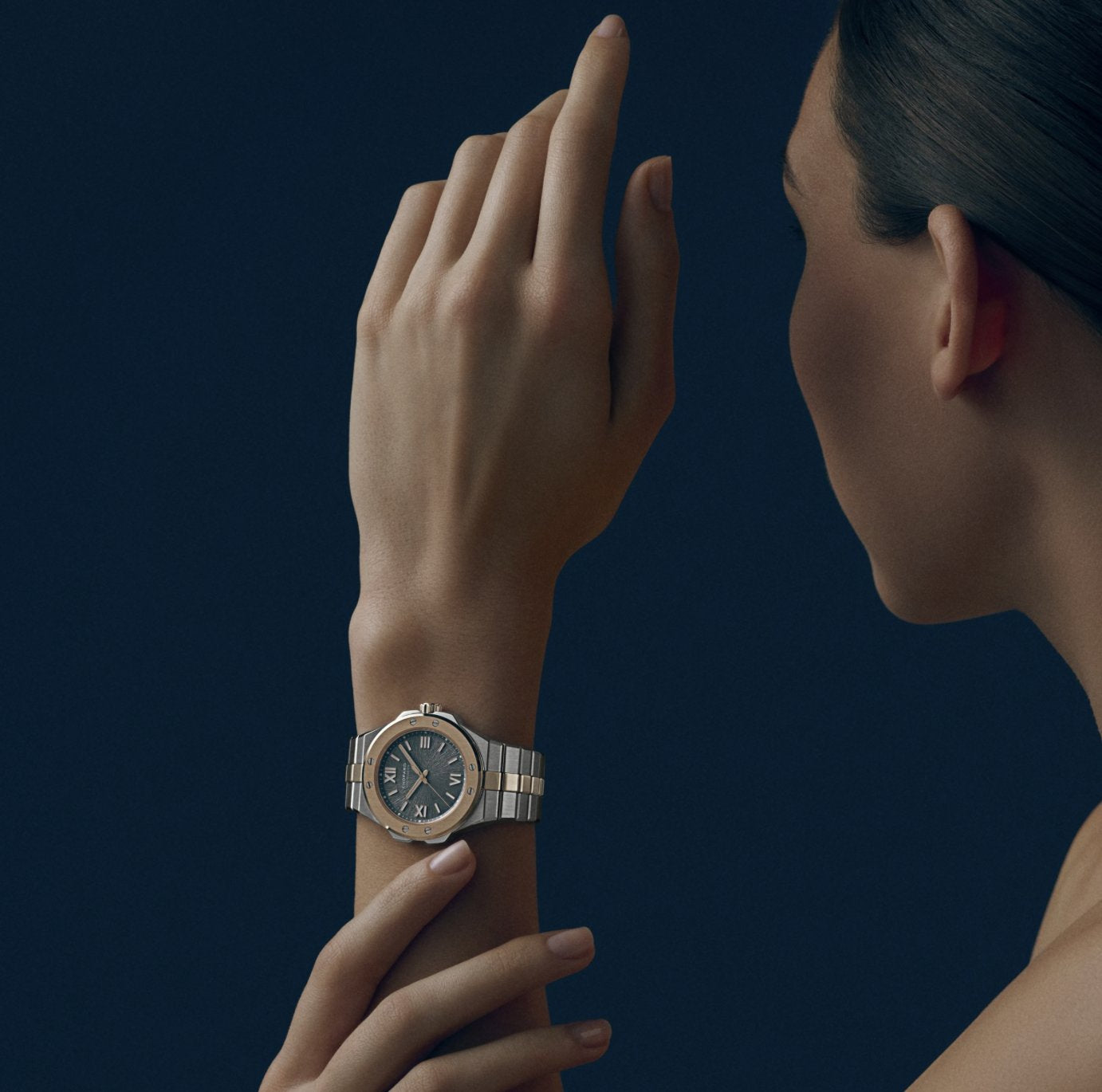 Watch in steel and rose gold Alpine Eagle Chopard