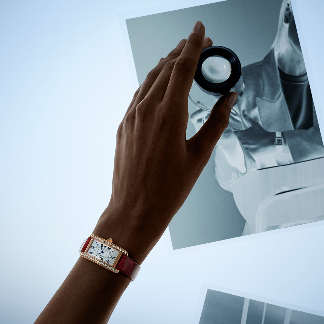 Orologio in oro rosa Tank Américaine Cartier