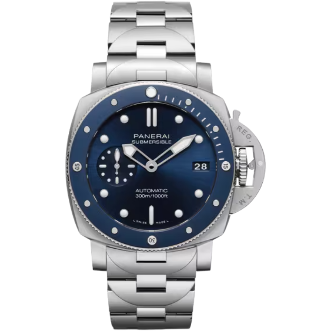 Watch in steel and ceramic Submersible Blu Notte Panerai
