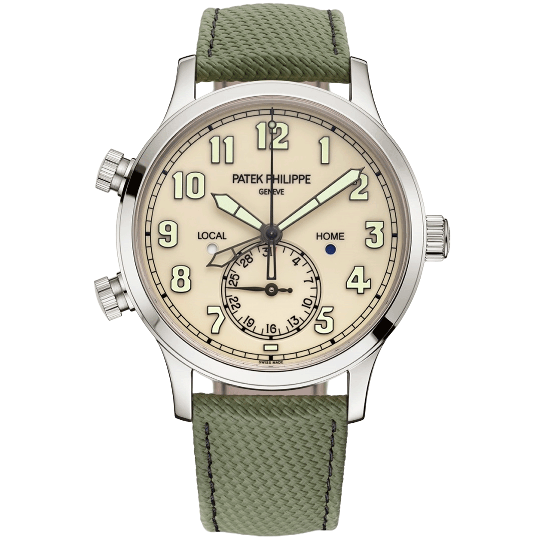 Watch in white gold Complications Patek philippe