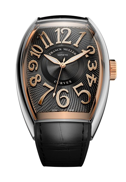 Watch in steel and rose gold Curvex CX Franck muller