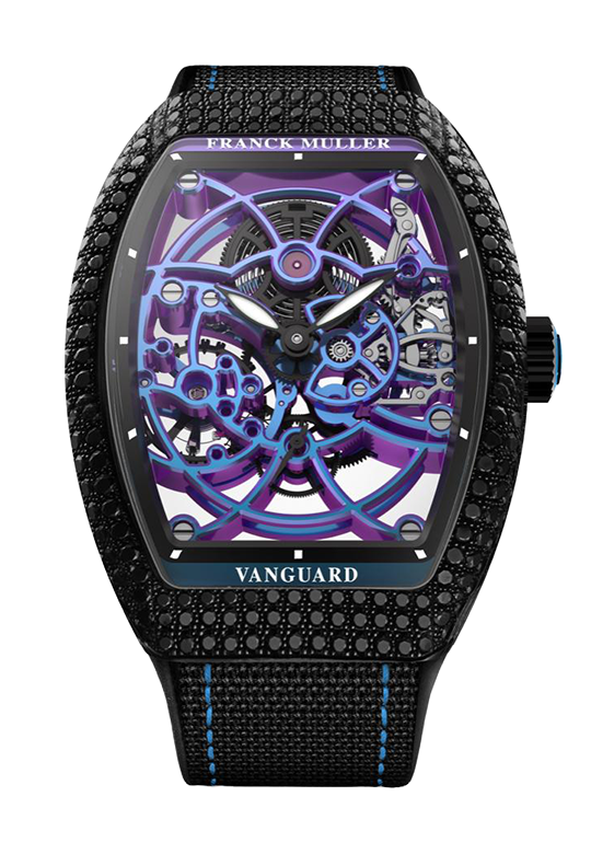 Watch in white gold Vanguard New Tone Franck muller