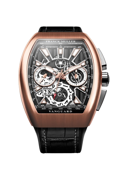 Watch in rose gold Vanguard Chronograph Grand Date Franck muller