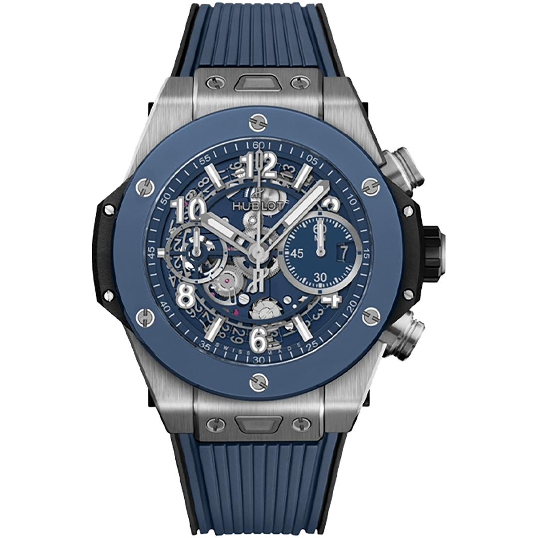 Orologio in titanio Big Bang Unico Titanium Blue Ceramic Hublot