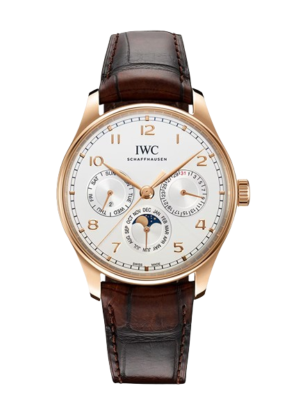 Orologio in oro rosa Portugieser Perpetual Calendar Iwc