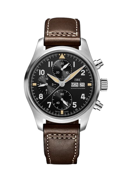 Orologio in acciaio Pilot's Watches Chronograph Spitfire Iwc