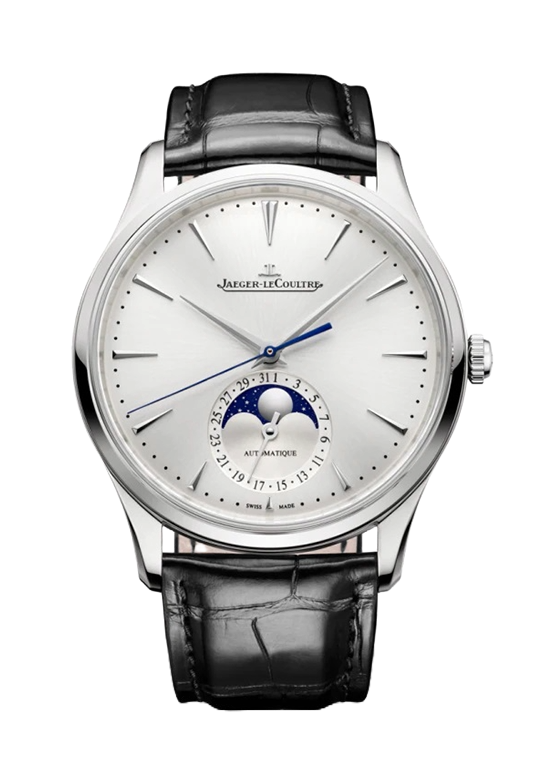 Watch in steel Master Ultra Thin Moon  Jaeger-lecoultre