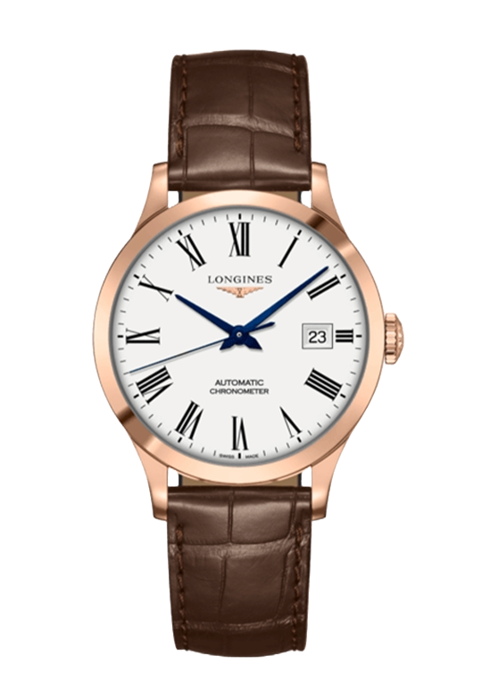 Orologio in oro rosa Record Collection Longines