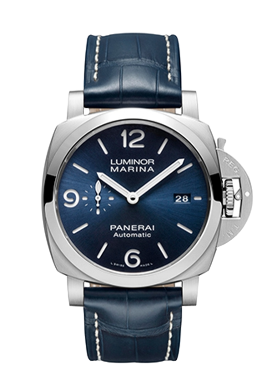 Panerai Orologio da Polso Luminor in Acciaio color Blu Pisa 1940