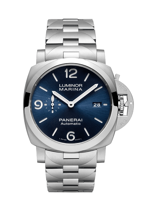 Orologio in acciaio Luminor Marina Specchio Blu Panerai