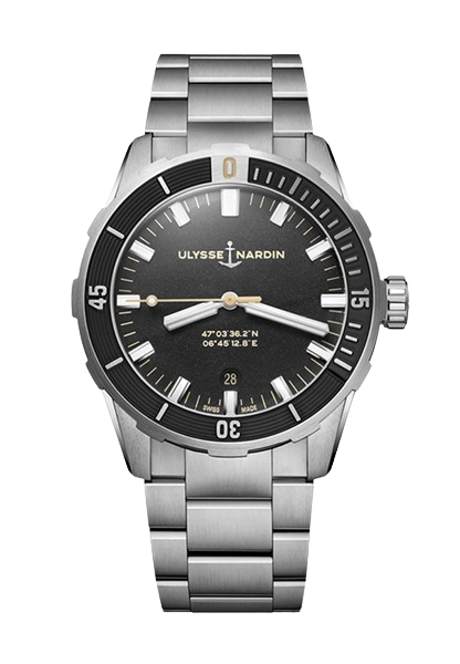 Watch in steel Diver Ulysse nardin