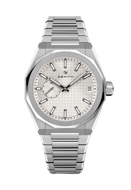 Watch in steel Defy Zenith