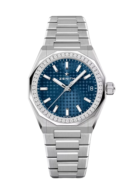 Watch in steel Defy Skyline Zenith
