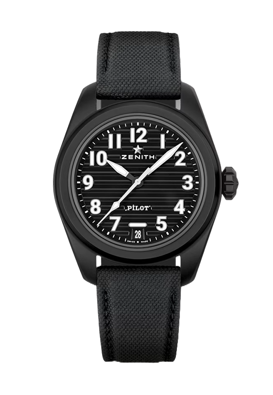 Watch in ceramics Pilot Automatic Zenith